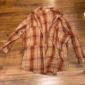 Oversized flannel